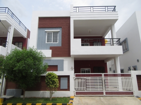2) Gated Comunity Duplex Houses for Sale In Tirupati - Out Look Elevation.JPG